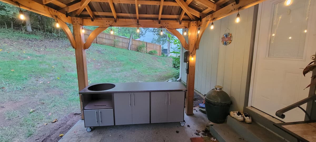 Big Green Egg grill cabinet